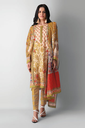 A210502 Beige Khaadi Autumn Collection 2021